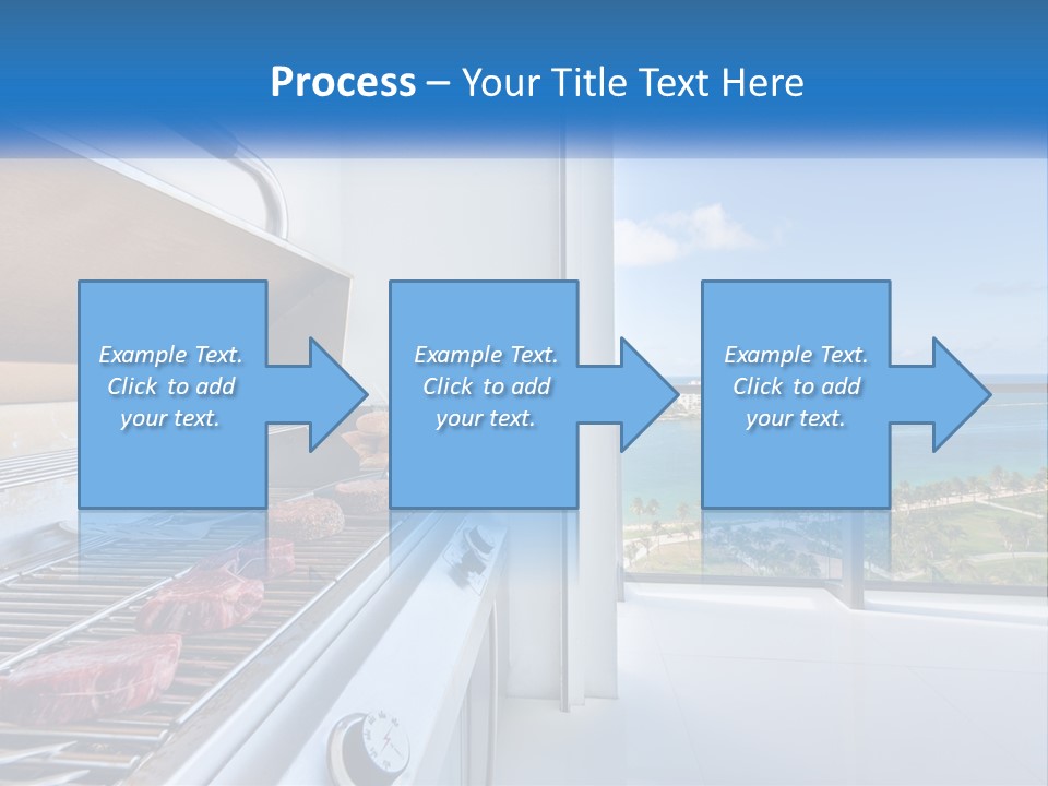 New Blue Sky Man PowerPoint Template