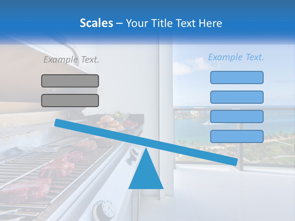 New Blue Sky Man PowerPoint Template
