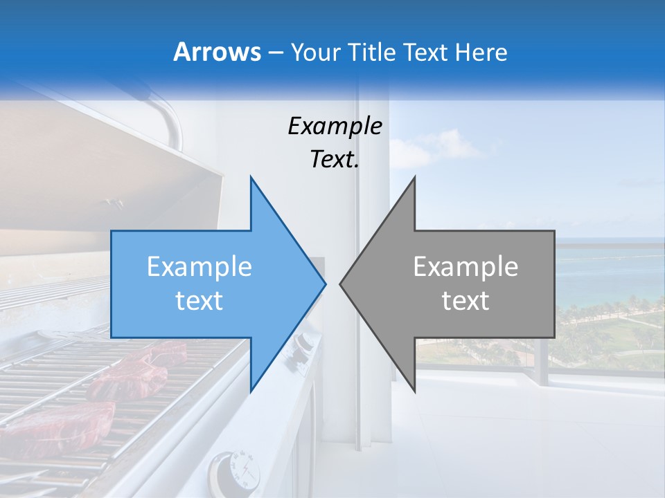 New Blue Sky Man PowerPoint Template