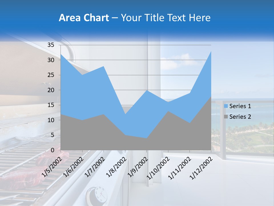 New Blue Sky Man PowerPoint Template