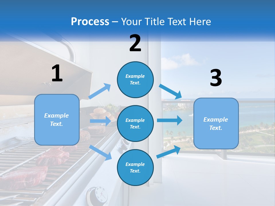 New Blue Sky Man PowerPoint Template