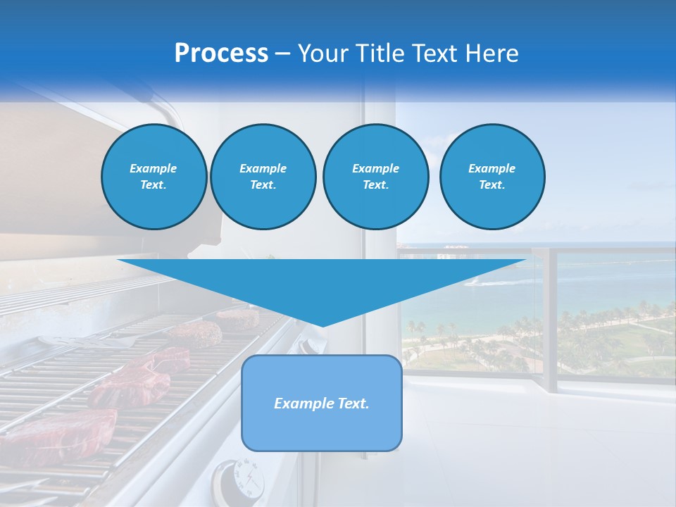 New Blue Sky Man PowerPoint Template