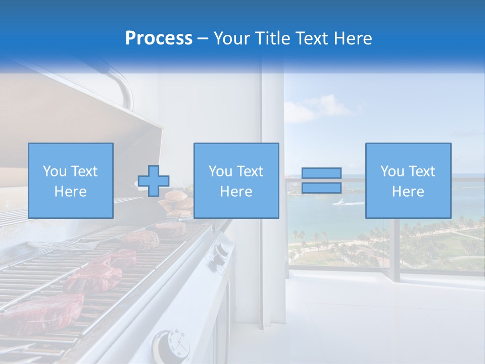 New Blue Sky Man PowerPoint Template