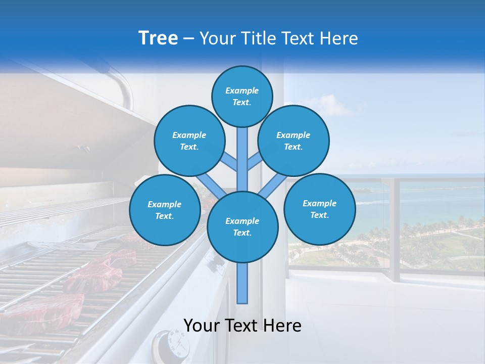 New Blue Sky Man PowerPoint Template