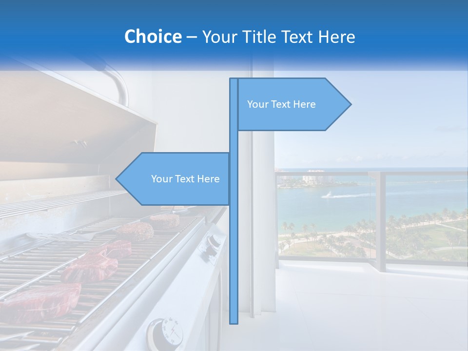 New Blue Sky Man PowerPoint Template