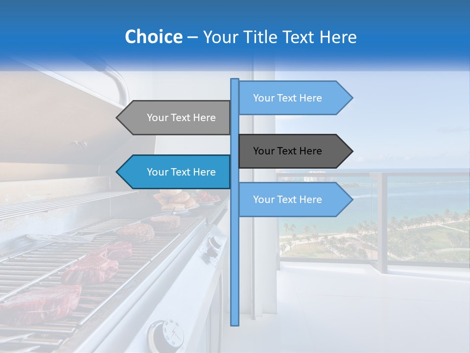 New Blue Sky Man PowerPoint Template