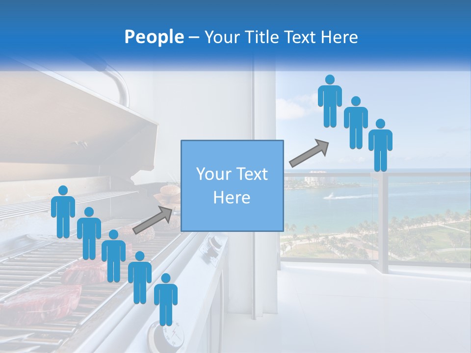 New Blue Sky Man PowerPoint Template