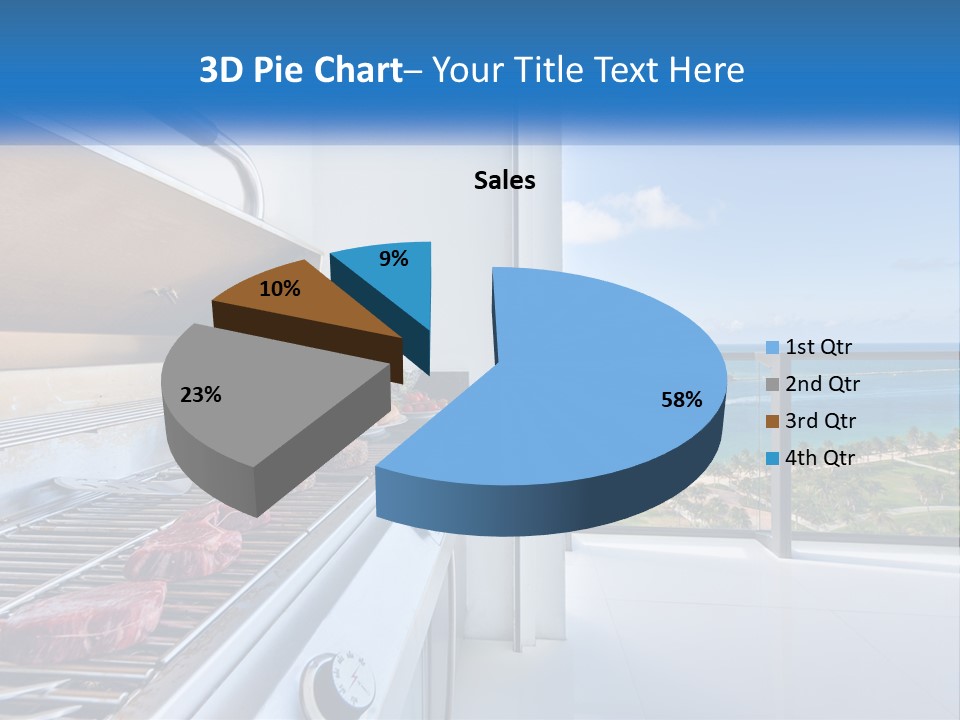 New Blue Sky Man PowerPoint Template
