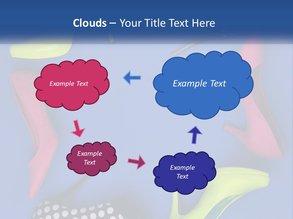 Conceptual Leaf Blue Sky PowerPoint Template