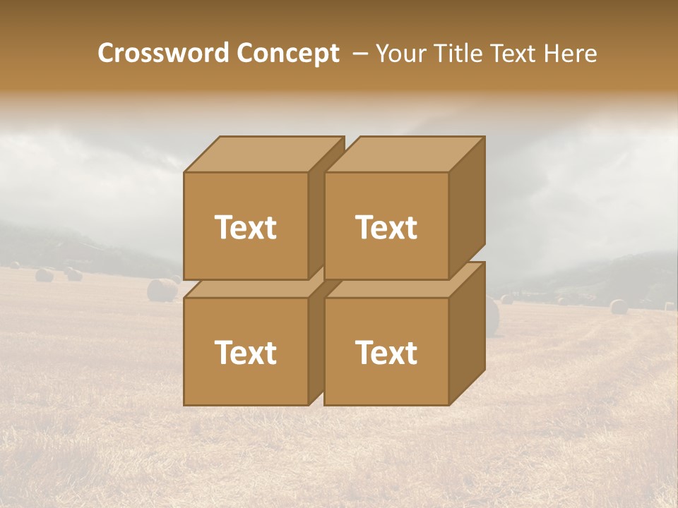 Construct Small Holding PowerPoint Template