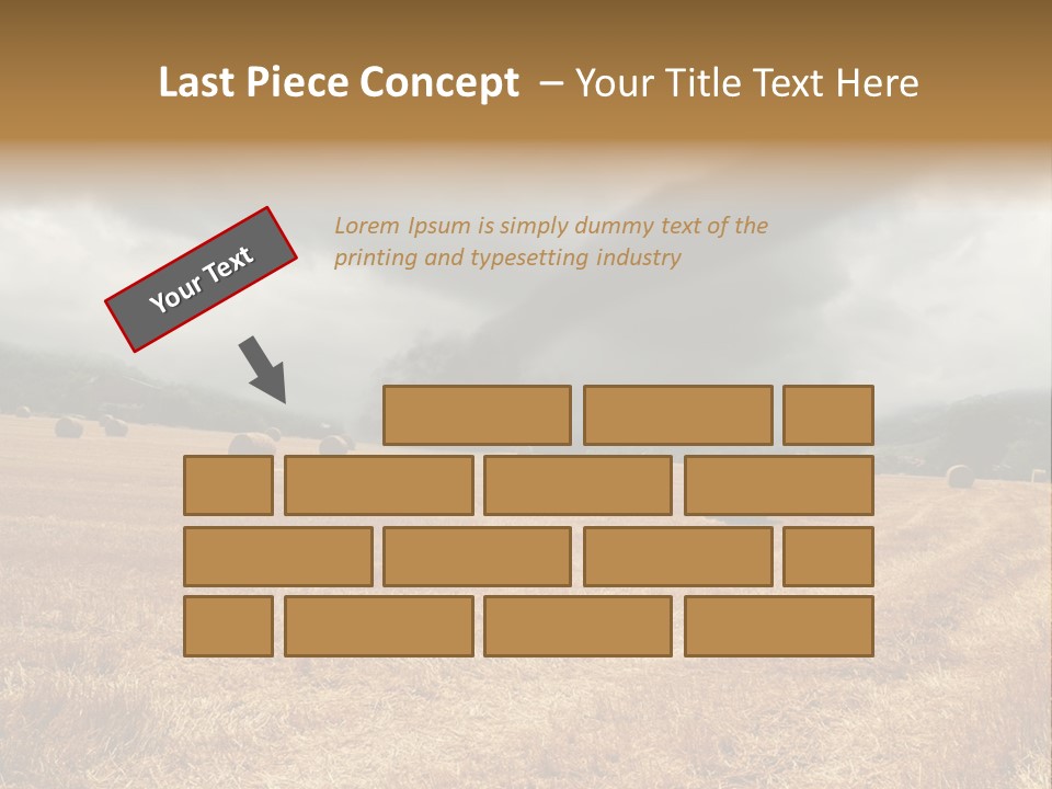 Construct Small Holding PowerPoint Template