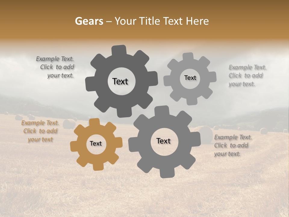 Construct Small Holding PowerPoint Template