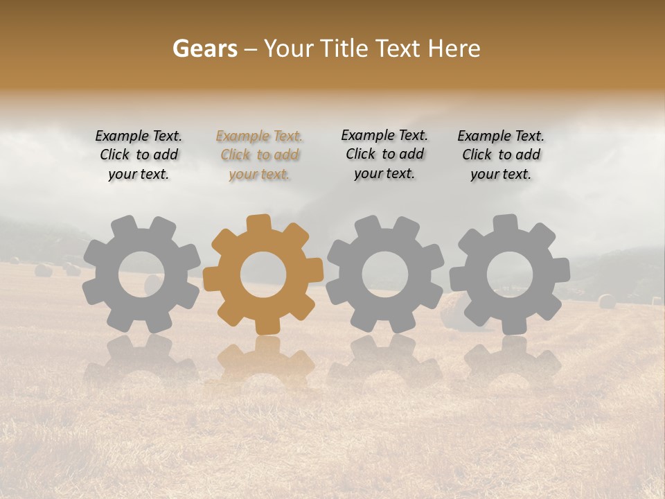 Construct Small Holding PowerPoint Template