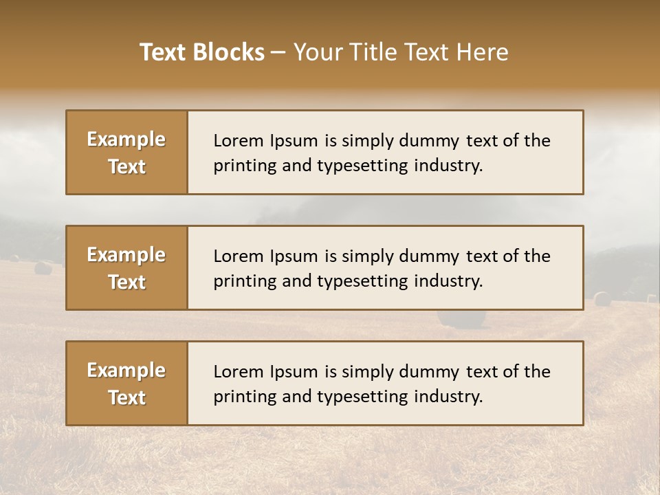 Construct Small Holding PowerPoint Template