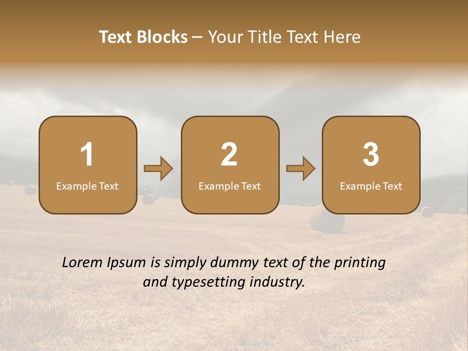 Construct Small Holding PowerPoint Template