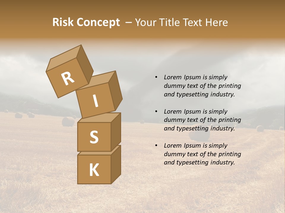 Construct Small Holding PowerPoint Template