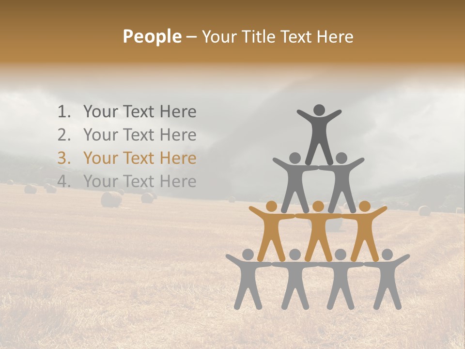 Construct Small Holding PowerPoint Template