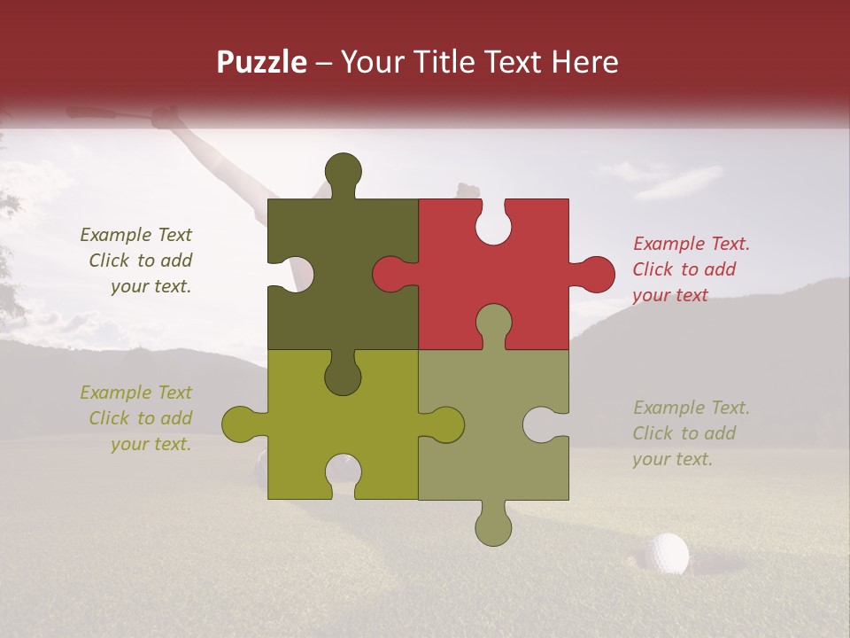 Human Hand Blue Sky Grass PowerPoint Template