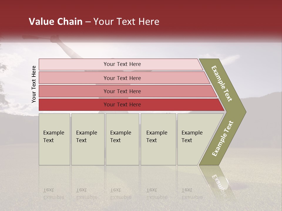 Human Hand Blue Sky Grass PowerPoint Template
