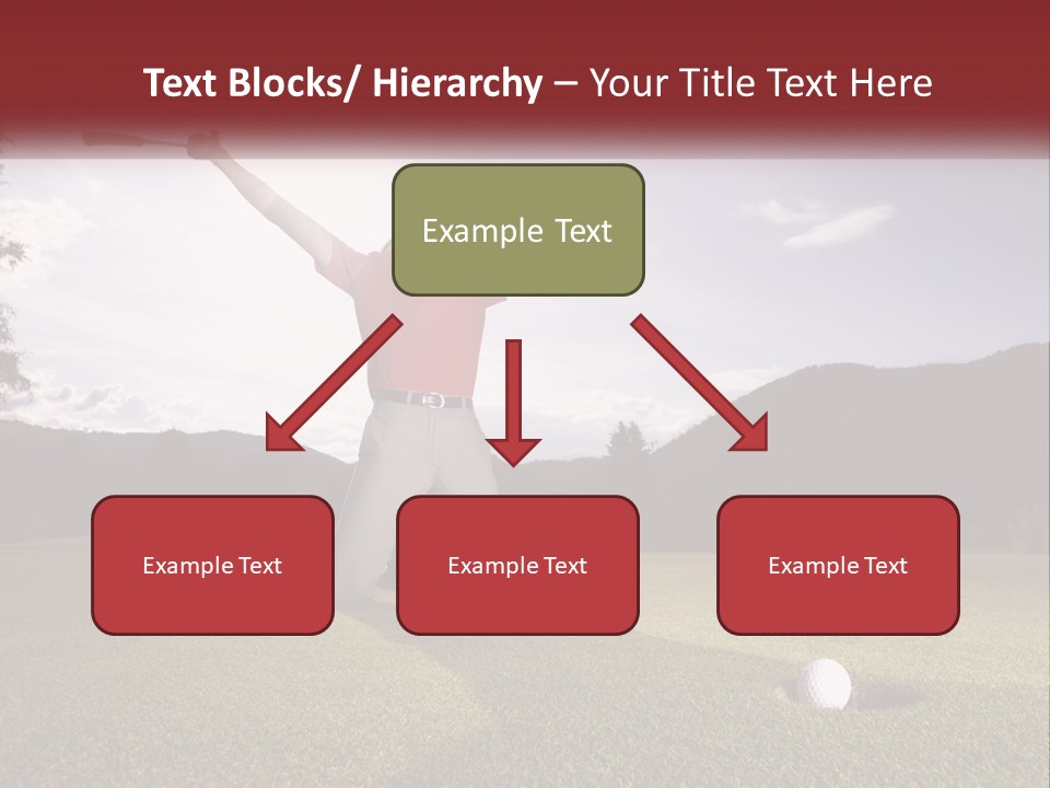 Human Hand Blue Sky Grass PowerPoint Template