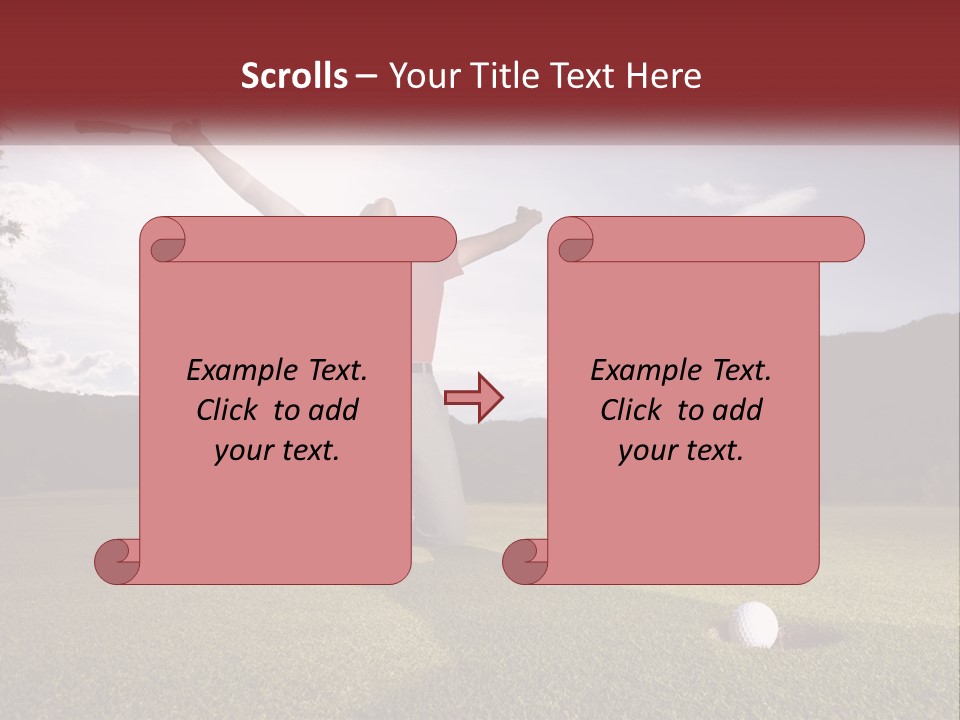 Human Hand Blue Sky Grass PowerPoint Template