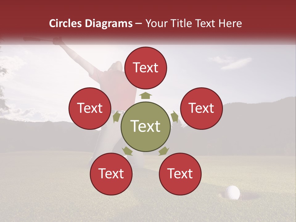 Human Hand Blue Sky Grass PowerPoint Template