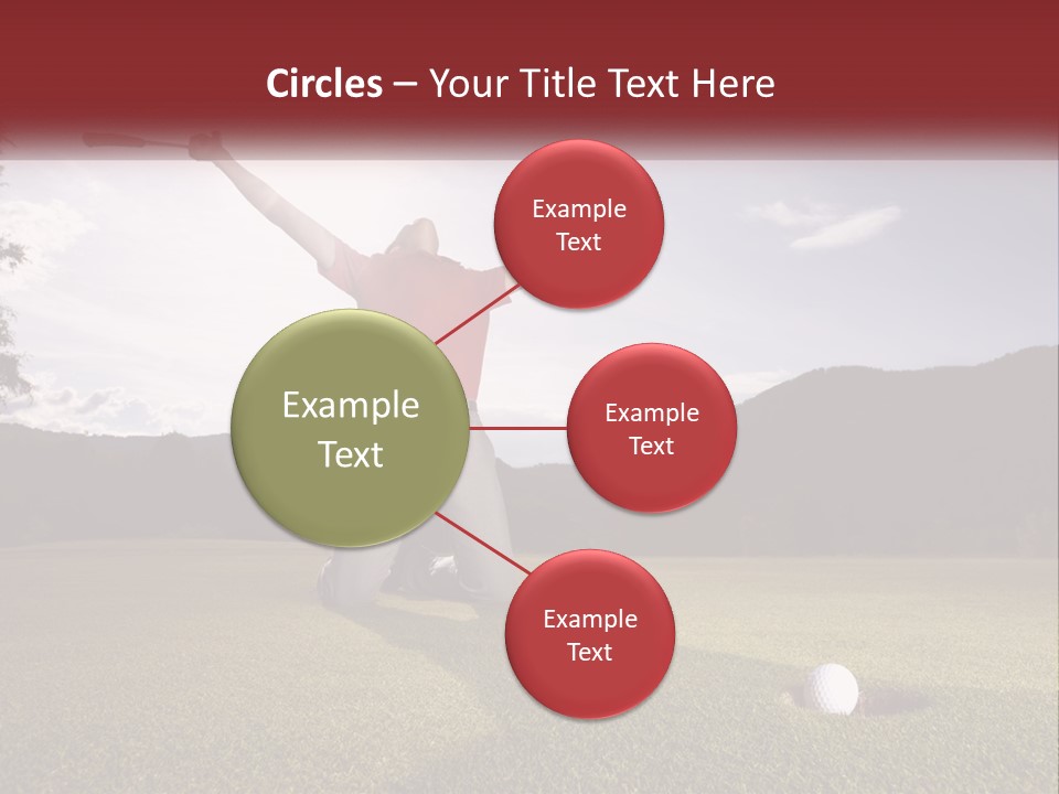 Human Hand Blue Sky Grass PowerPoint Template