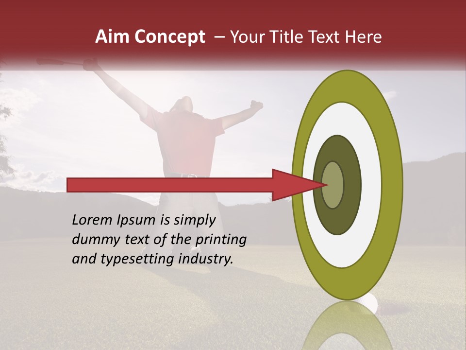 Human Hand Blue Sky Grass PowerPoint Template