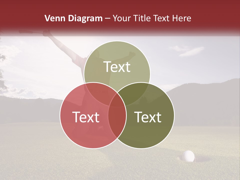 Human Hand Blue Sky Grass PowerPoint Template