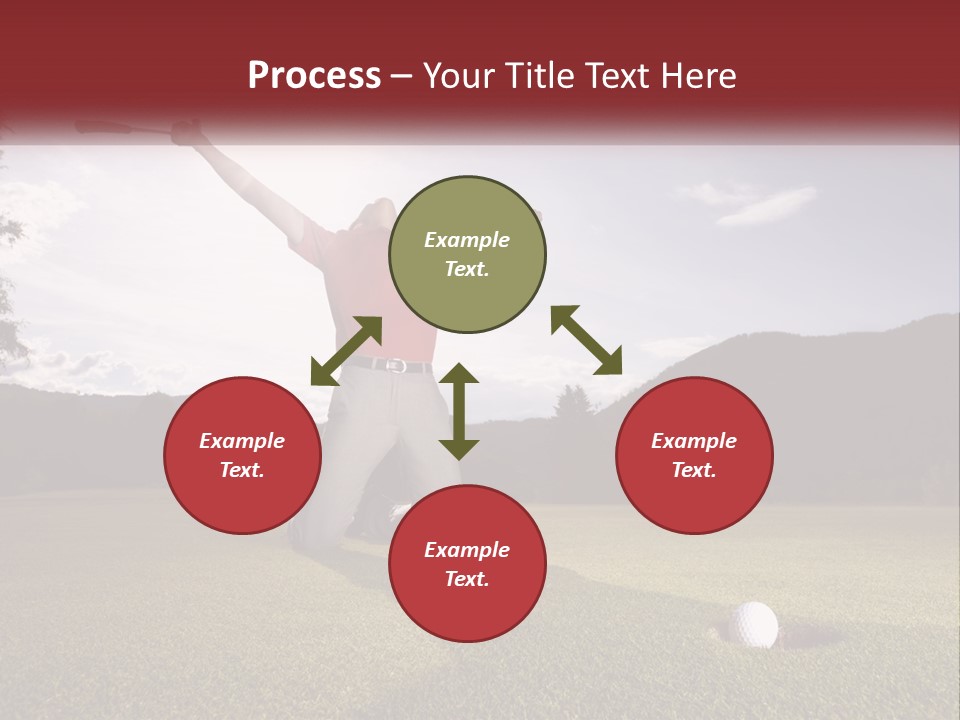 Human Hand Blue Sky Grass PowerPoint Template