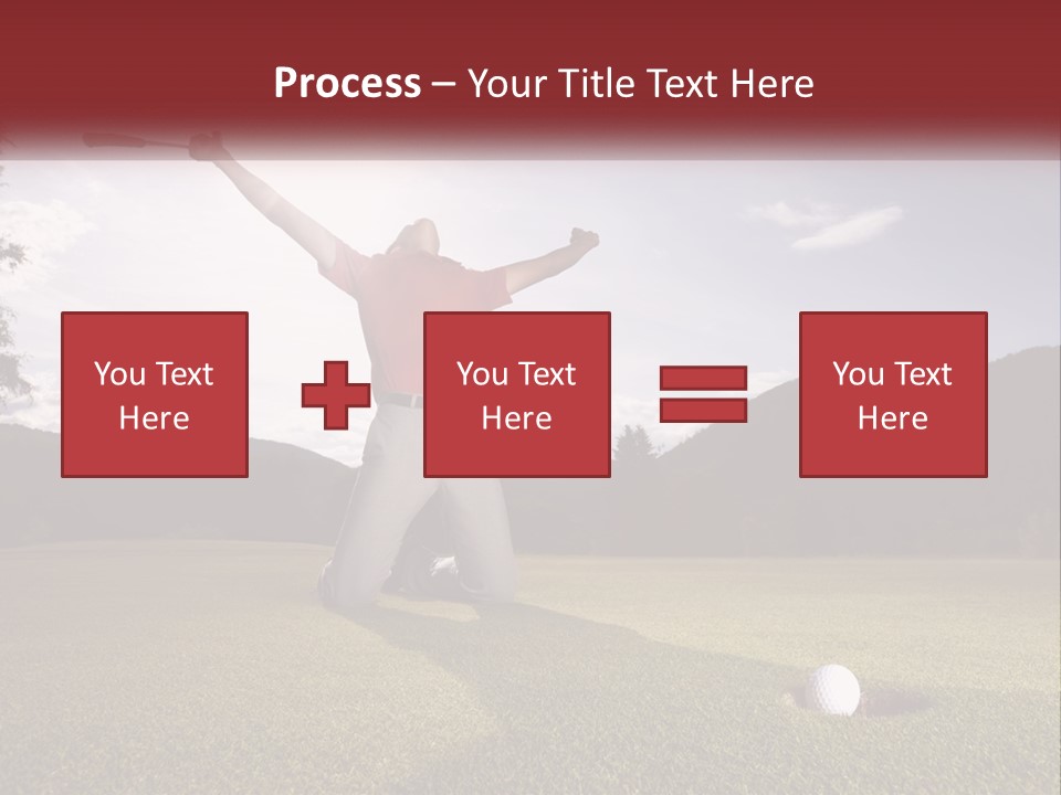 Human Hand Blue Sky Grass PowerPoint Template