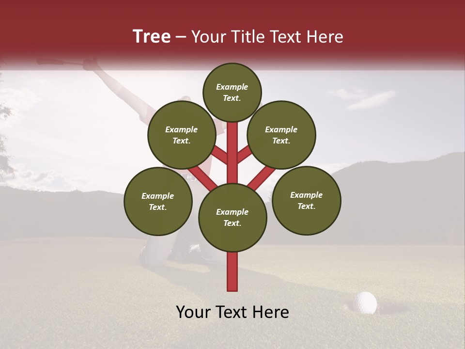 Human Hand Blue Sky Grass PowerPoint Template