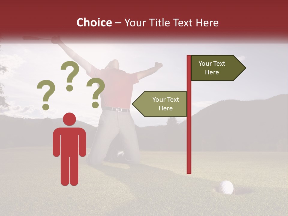 Human Hand Blue Sky Grass PowerPoint Template