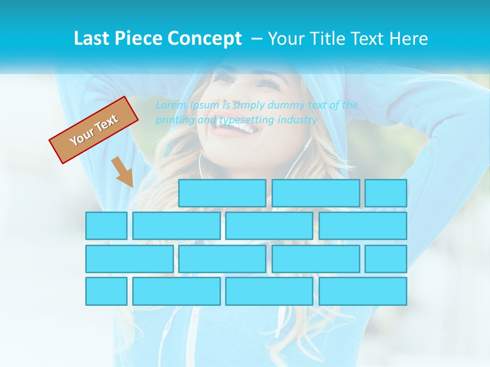 Structure House Blue Sky PowerPoint Template