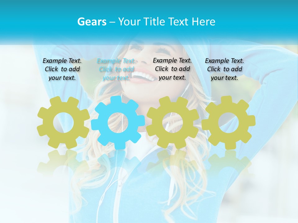 Structure House Blue Sky PowerPoint Template