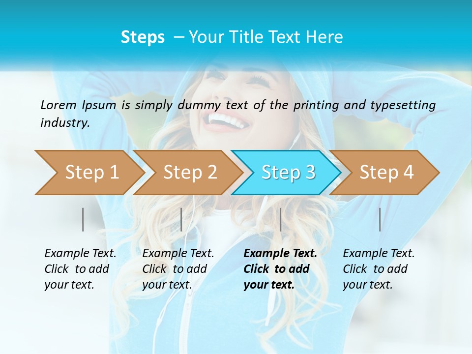 Structure House Blue Sky PowerPoint Template
