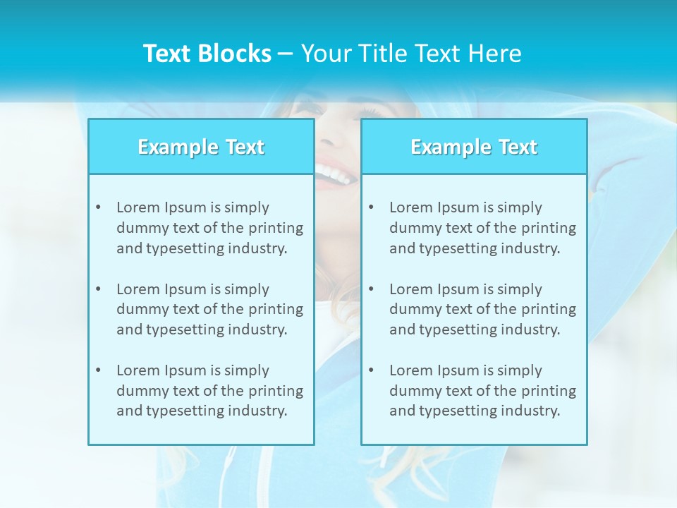 Structure House Blue Sky PowerPoint Template