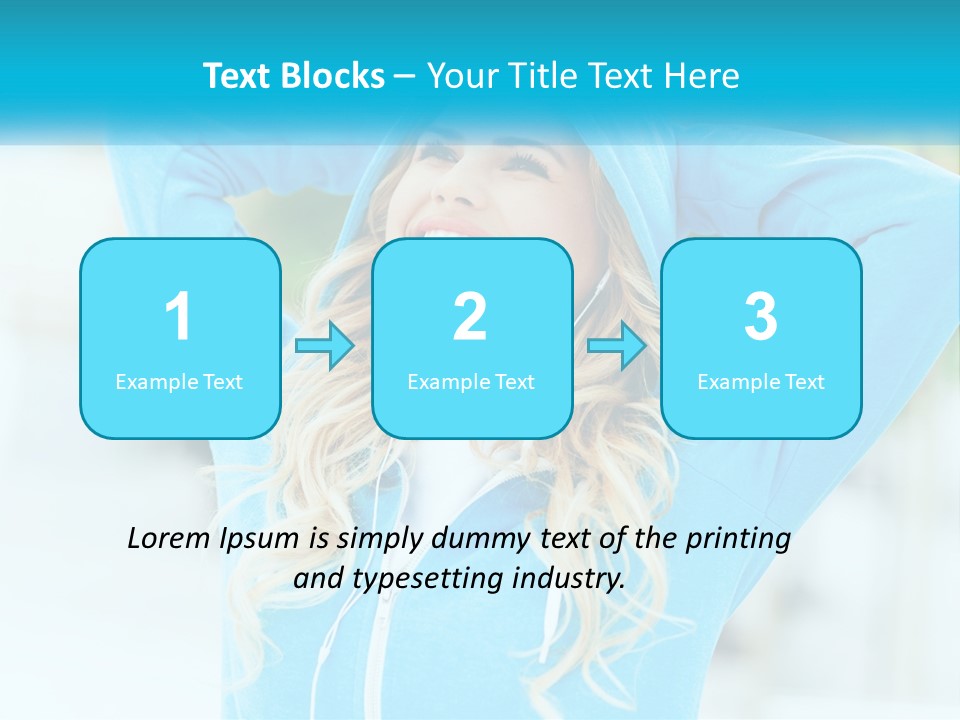 Structure House Blue Sky PowerPoint Template
