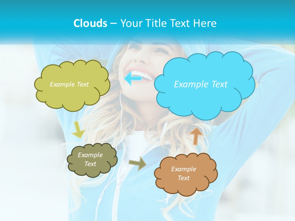 Structure House Blue Sky PowerPoint Template