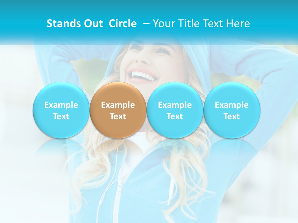 Structure House Blue Sky PowerPoint Template