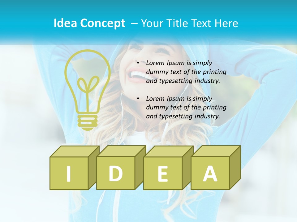 Structure House Blue Sky PowerPoint Template