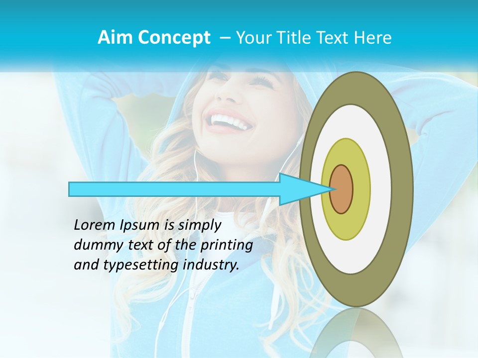 Structure House Blue Sky PowerPoint Template