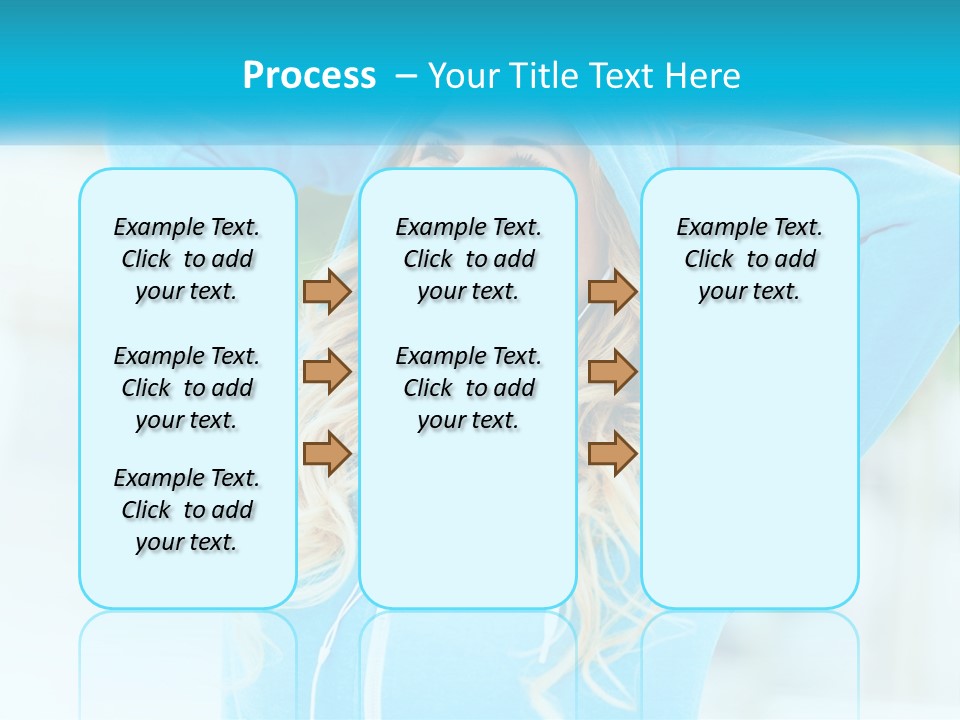 Structure House Blue Sky PowerPoint Template
