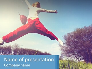 Nature Purchase Blue Sky PowerPoint Template