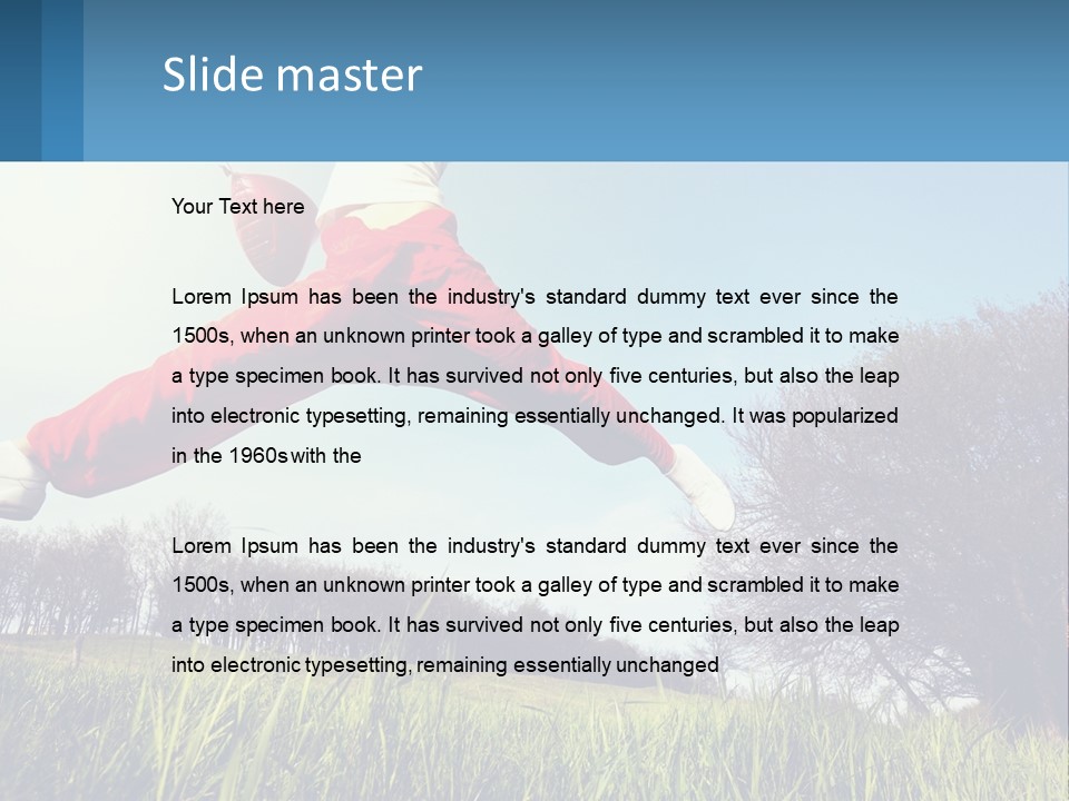 Nature Purchase Blue Sky PowerPoint Template