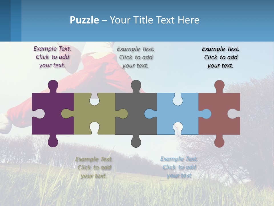 Nature Purchase Blue Sky PowerPoint Template