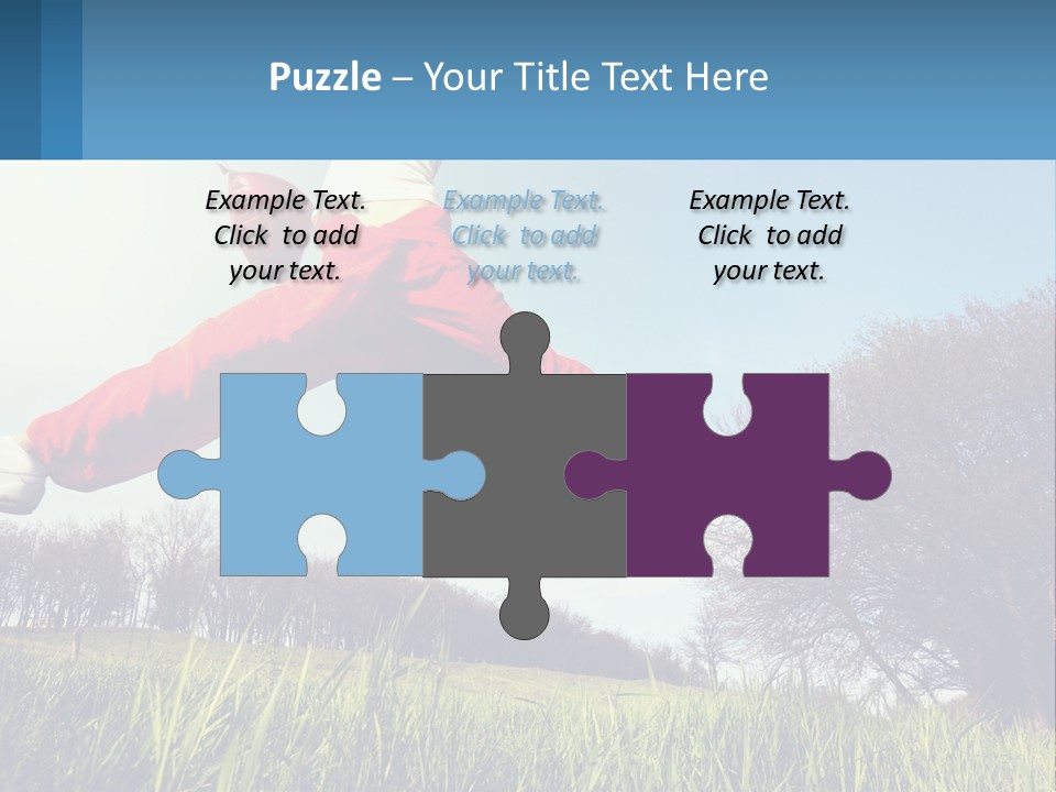 Nature Purchase Blue Sky PowerPoint Template