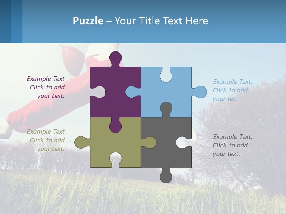 Nature Purchase Blue Sky PowerPoint Template