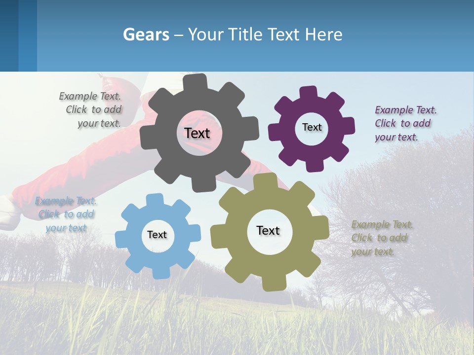 Nature Purchase Blue Sky PowerPoint Template