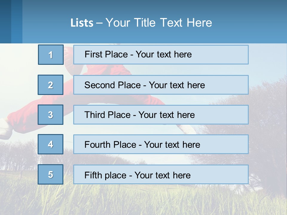 Nature Purchase Blue Sky PowerPoint Template